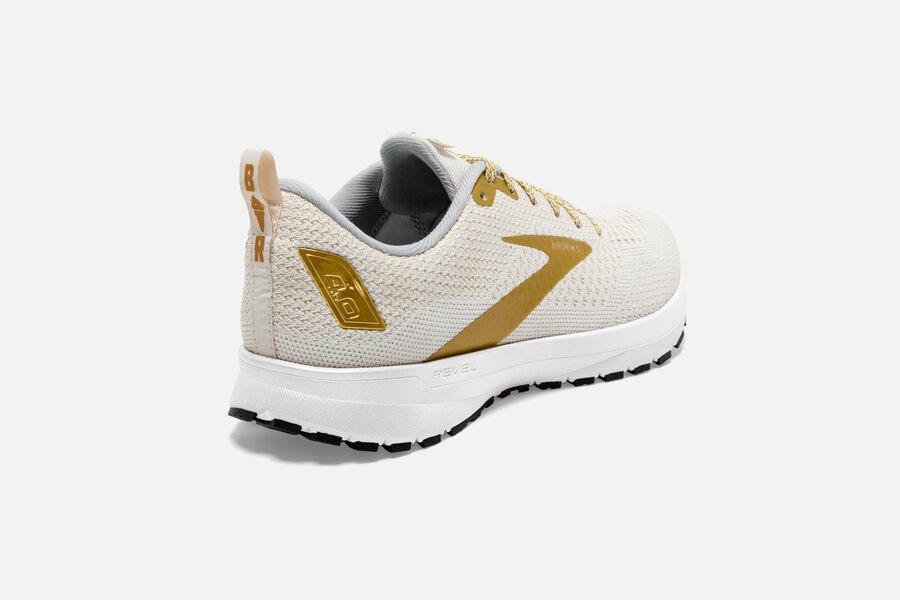 Brooks Revel 4 Road Löparskor Dam - Vita/Guld - 1706-HAVSY